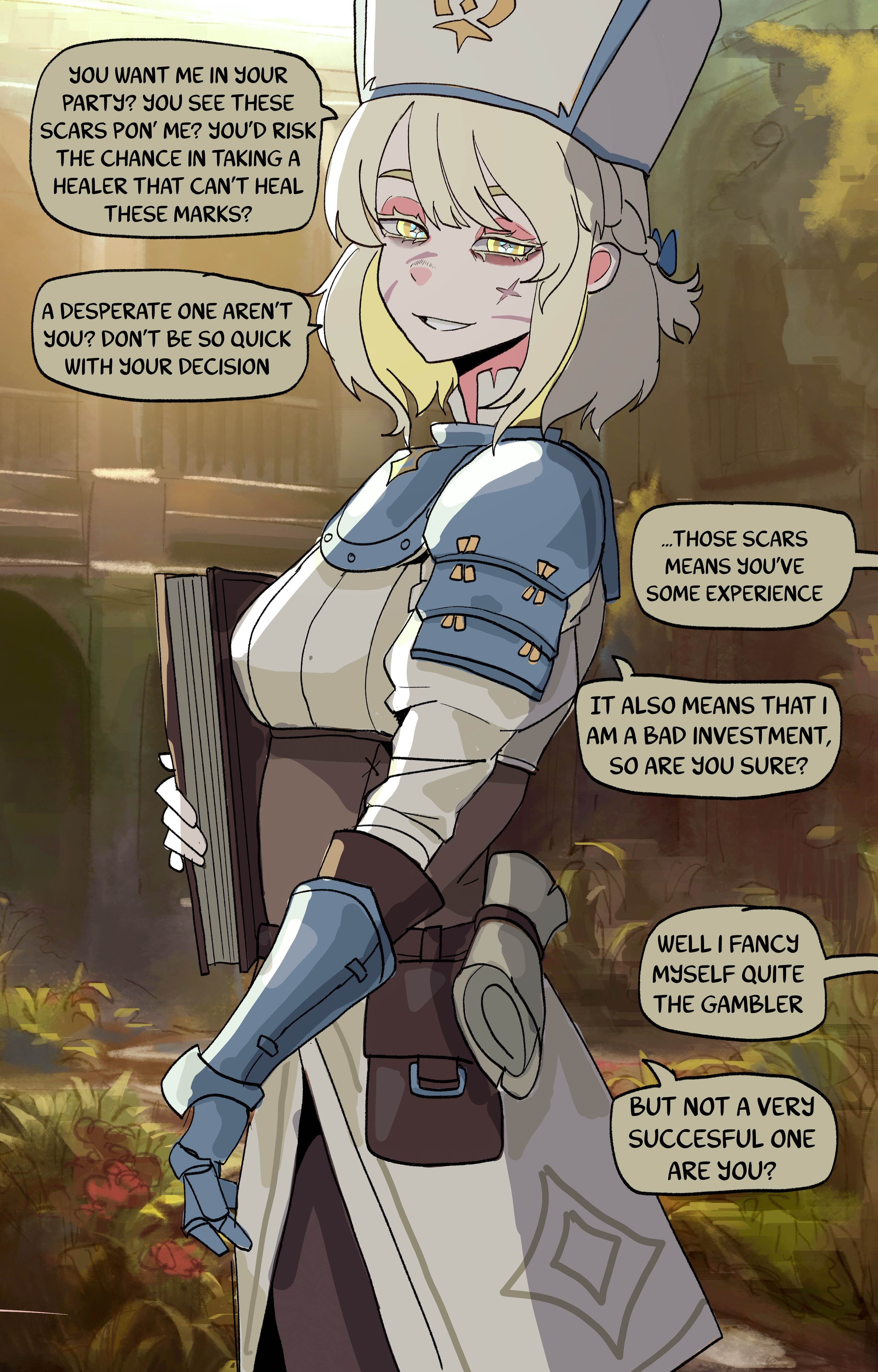 Cover — A generic cleric with an oath to heal