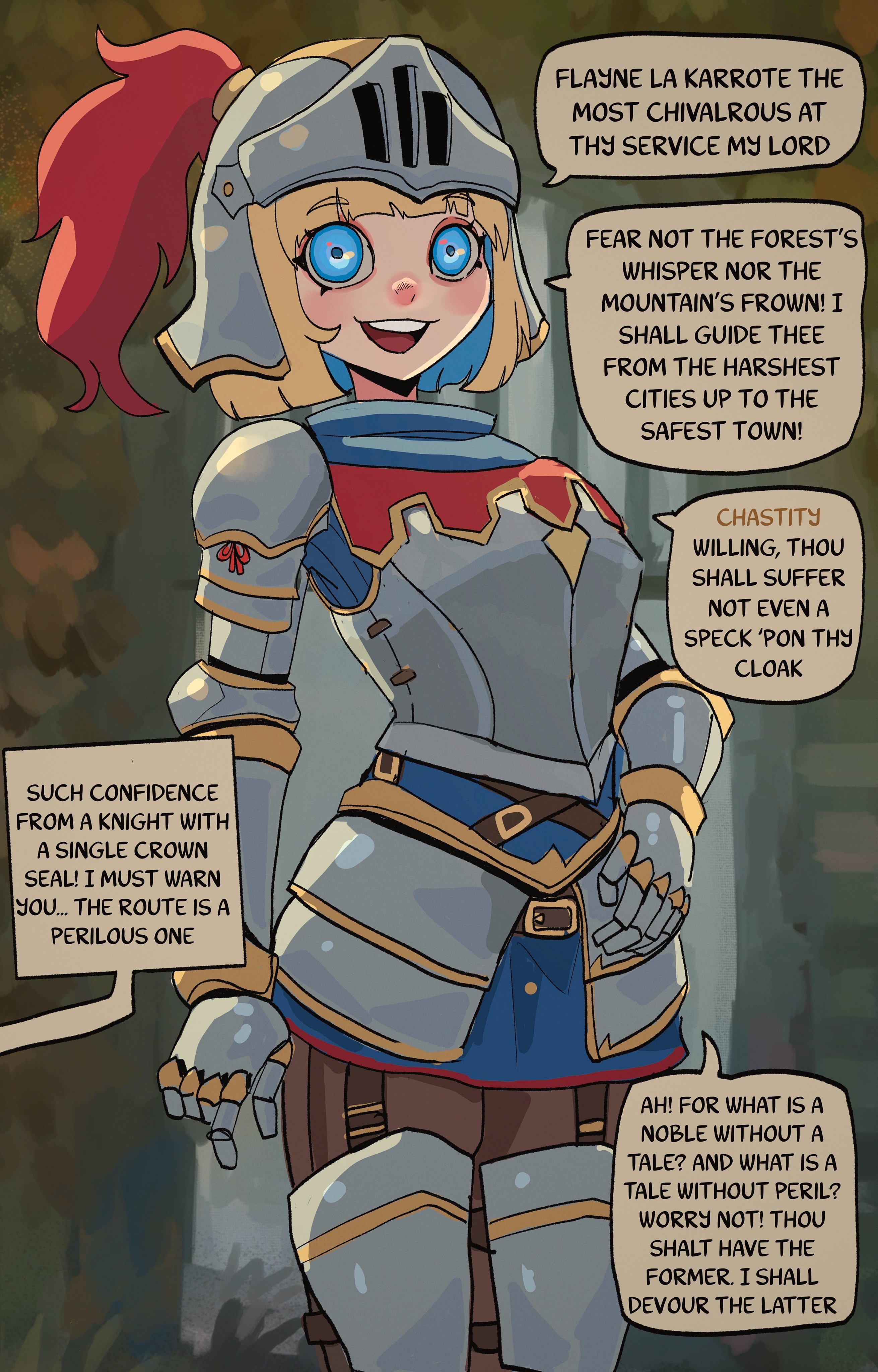 Cover — A peculiar knight