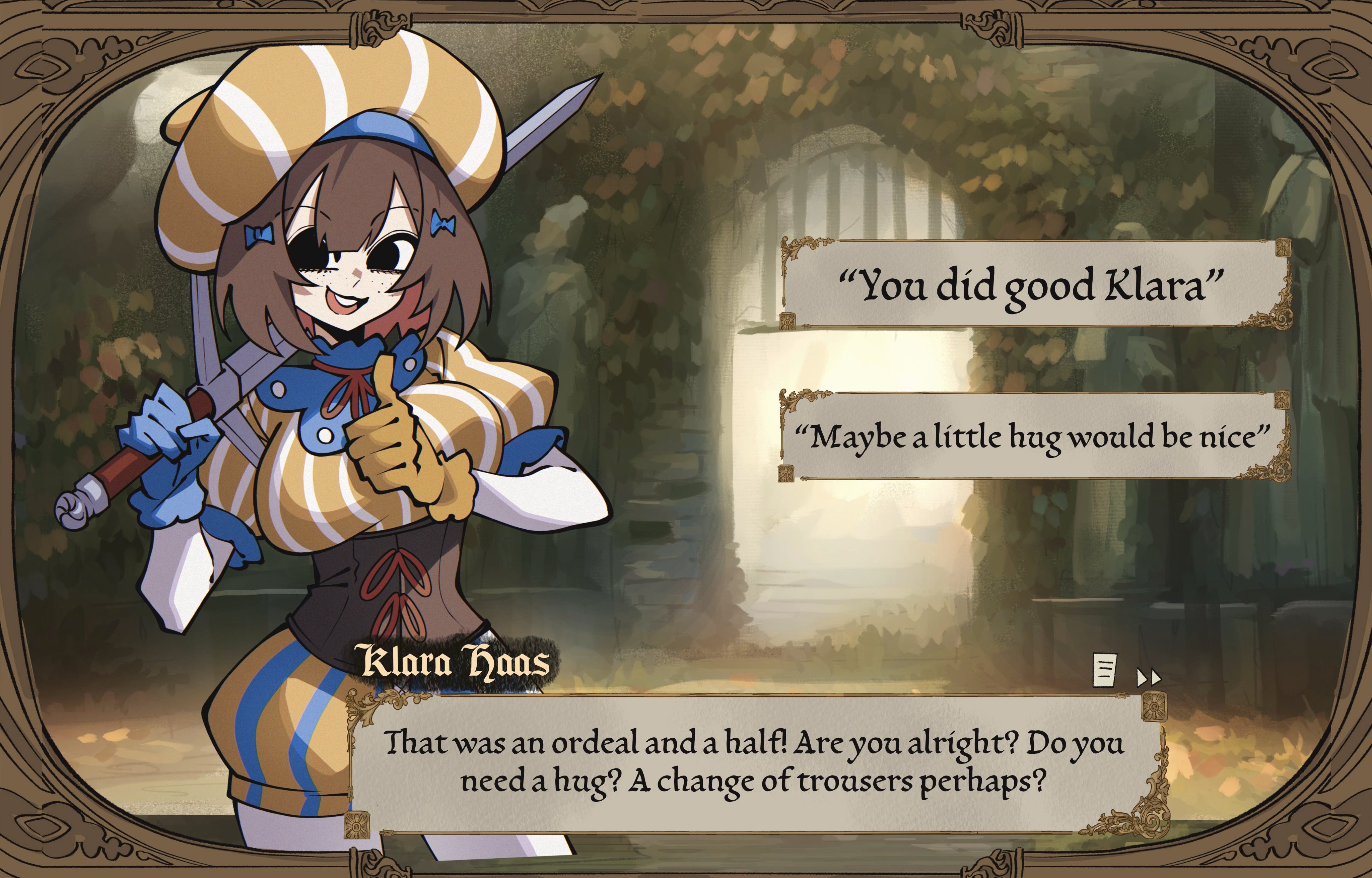 Cover — Chopped mercenary dating simulator